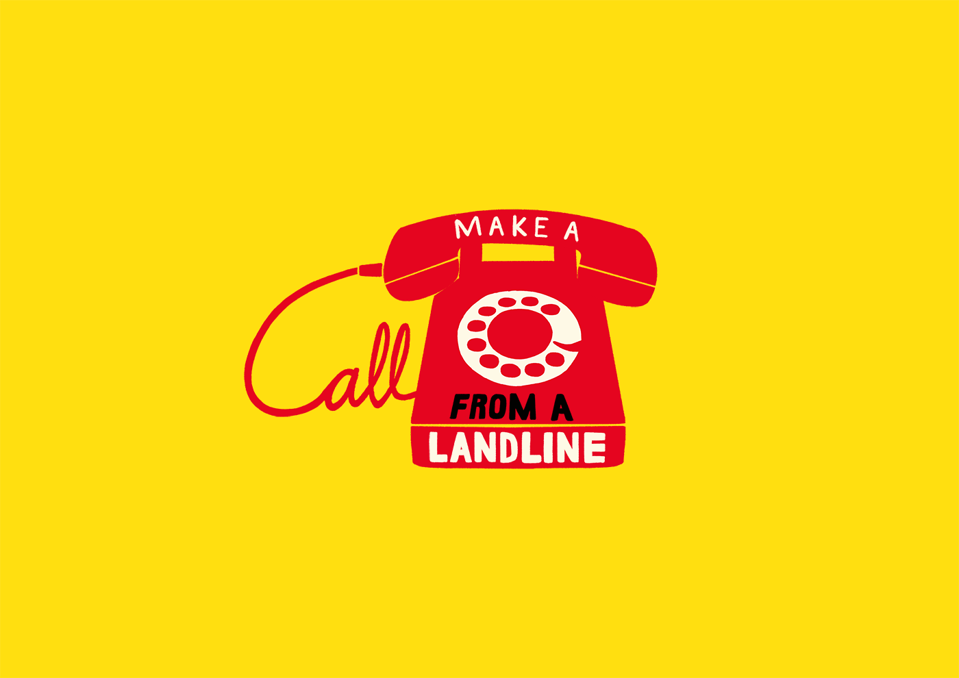 Make a call from a landline