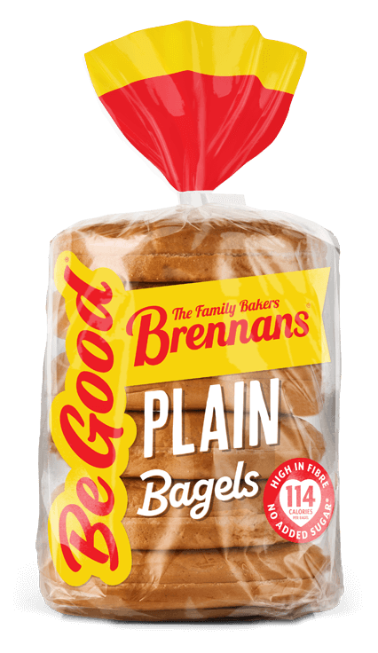 Brennans Be Good Plain Bagels