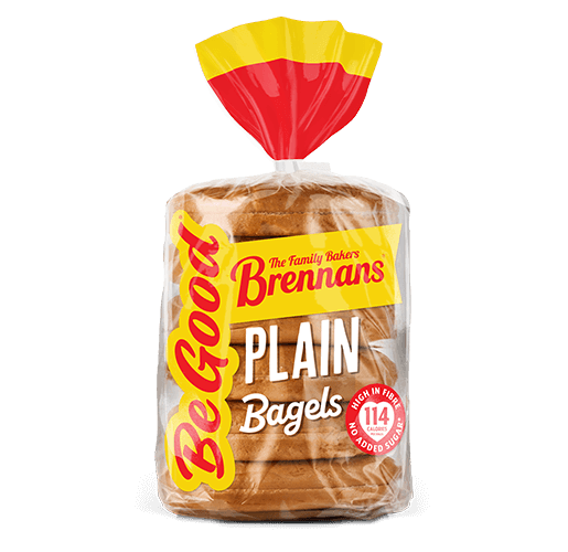 Brennans Be Good Plain Bagels